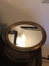 Vintage Spiegel 60er Jahre Vergoldung Oval antik Look