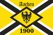 Aufkleber Aachen 1900 Fahne Flagge 18 x 12 cm Autoaufkleber