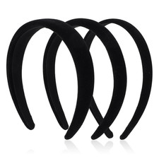 3 Stück Schwarz Samt