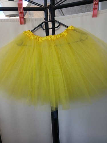 Mädchen tutu rock tüll gelb - tüll,