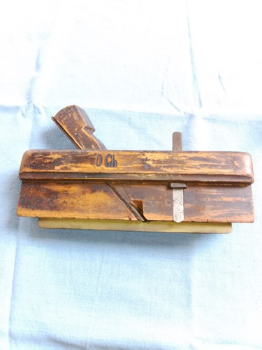 Vintage falzhobel mit - mit, messing