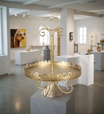 Etagere Gold Metall mit Herz