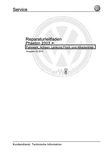 Phaeton 2001 2008 repair - phaeton,