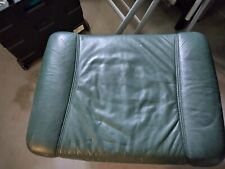 XL beistell Hocker Fußhocker Ottomane Leder grün 58x43x43