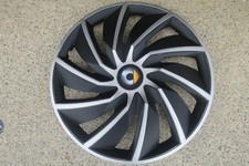 4 Alu-Design Radkappen 15 Zoll für Smart "TURBO silber/black"