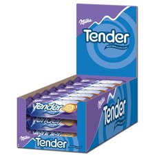 (17,30€/1kg) Milka Tender Milch, Biskuit, Schokolade, 21 Stück