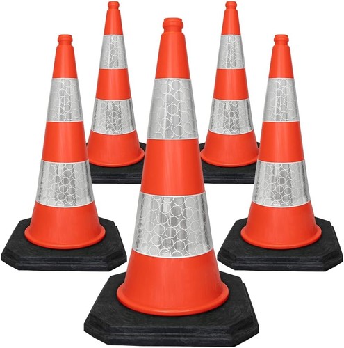 5er set verkehrskegel pylonen - set,
