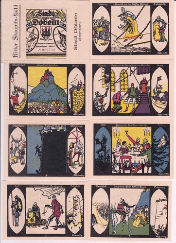 Banknoten notgeld stadt - 8,