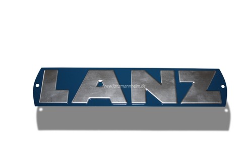 Schild lanz blau - schild, "lanz" blau