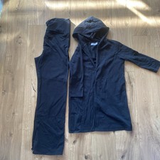 NEUN 9 MONATE Umstands Hausanzug Jogginganzug  Hose Jacke M 40/ 42  schwarz 