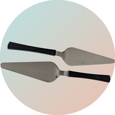 2 Tortenheber Schwarz DDR Plaste Elstawa ☕️🎈Steinbach mitropa 🍀