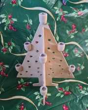 Kerzenhalter Christbaumform aus Holz