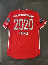 Sonder-Trikot FC Bayern Sonderflock Triple 2020 Authentic L Champions+ CL Set