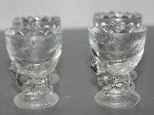 4 Eierbecher Glas in Form