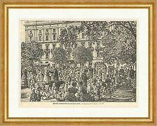 Oeffentlicher Kinderspielplatz beim Kaiserhof in Berlin Geißler Holzstich E 7105