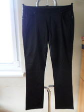 Bootcut Satin Hose Gr. 40 schwarz  NEU