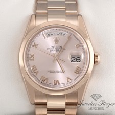 Rolex Day Date 36 mm 118205 2000 Rosegold 750 Automatik Gold Damen Herren