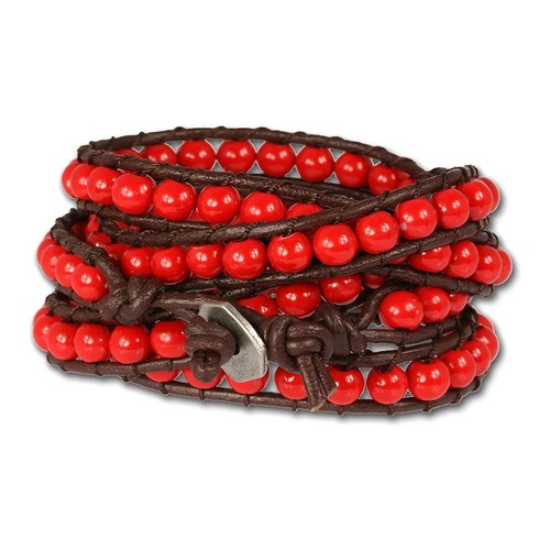 Silberdream lederarmband glas - silberdream,