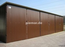 Blechgaragen 10x5m Blechhalle Doppelflügeltor Großhalle Garage 9637 !!