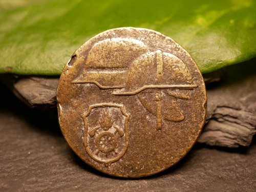 Bronzefarben medaille wappen - medaille,