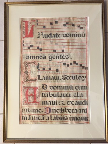 Antiphonar manuscript blatt - antiphonar,