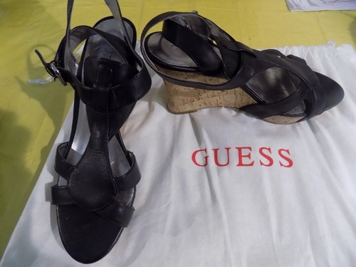 Guess wedge high heel black - guess,