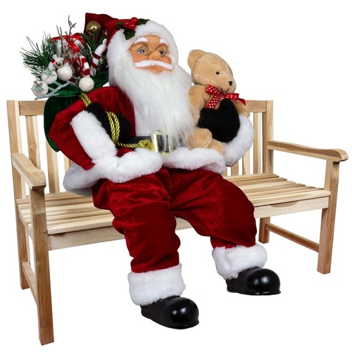 Deko weihnachtsmann sander rot - deko,
