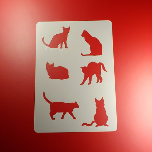 Schablone katze kätzchen 6 - a5,