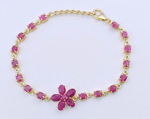 Rubin armband 925 - armband,