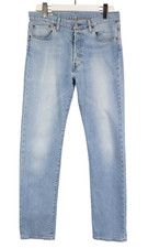 LEVI'S 501 Jeans Herren W32/L34 Fade Effect Whiskers Button Fly Stretch Straight