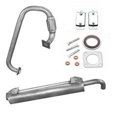 Auspuff Flexrohr Endschalldämpfer VW Transporter 3 T3 1.7 Diesel +Montagesatz