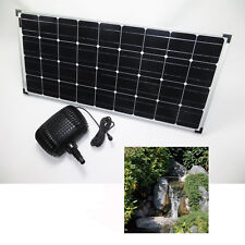 100W SOLAR BACHLAUFPUMPE TEICHPUMPE SOLARPUMPE GARTENTEICHPUMPE PUMPENSET TEICH 