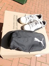 Puma Herren Golfschuhe Gr. 42,5  weiss/schwarz UK 8,5  gebraucht mit Schuhtasche