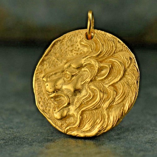 Herren münze halskette 24kt - herren,