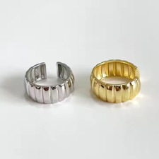 Damen Ring Spule Silber offen