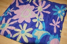 ZARA Schal Stola Pashmina Pareo blau rosa gelb XXL-groß fein leicht Batist NEU