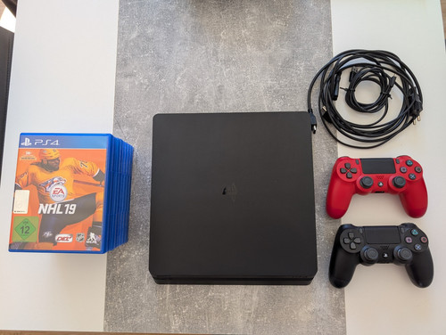 Ps4 slim 1tb - 1tb, controller