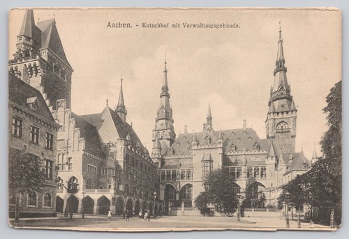 Vintage aachen katschhof mit - aachen,