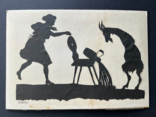 Alter Künstler Scherenschnitt