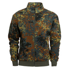 BW Flecktarn Sweatjacke Tactical Bundeswehr Zipper Pullover Jacke Patch #40220