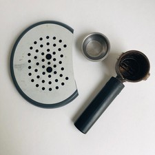 Siebträger KRUPS Espressomaschine, mit Sieb und Abtropfschale