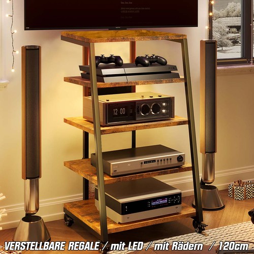 Stufiger led holz hifi - led,
