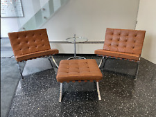 (Original) Knoll International Barcelona Chair Sitzgruppe Cognac
