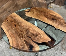 Couchtisch Naturholz Klar