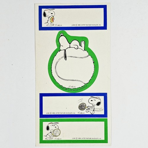 Vintage peanuts sticker sheet - vintage,