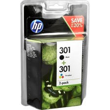 HP 301 + 301  - Schwarz + 3