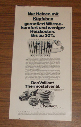 Seltene werbung vaillant - werbung,