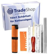 10in1 Kettensägen-Schärfset für Hitachi, Scheppach, Black & Decker, Al-KO