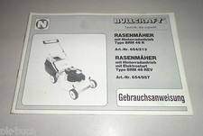 Betriebsanleitung / Handbuch Bullcraft Rasenmäher BRM 46 R / BRM 46 REV 09/1992