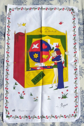 Torchon les amoureux peynet - torchon, de